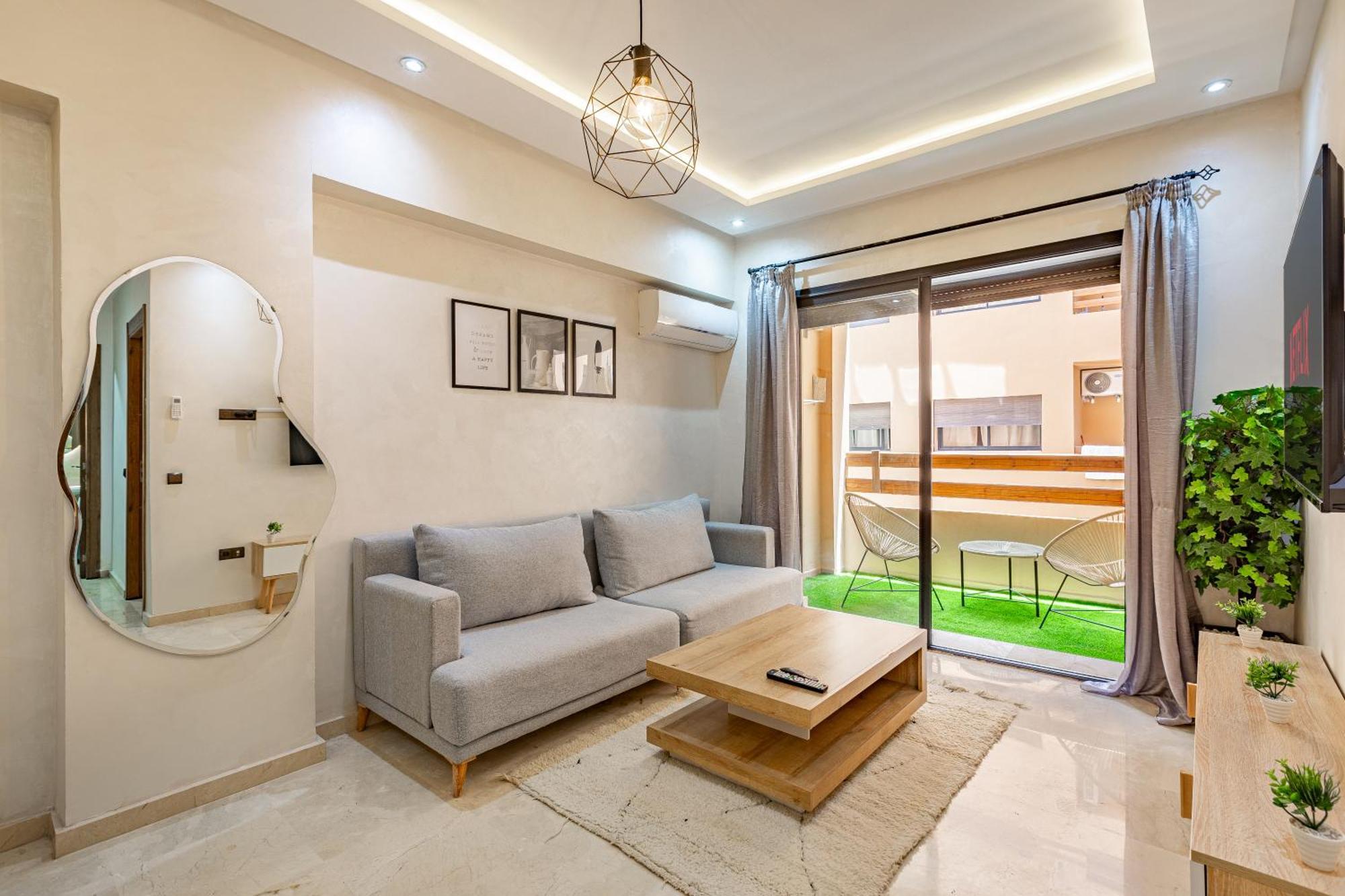 Jolie & Luxueux Appart A Gueliz - 100% Equipe Marrakesh Exterior photo